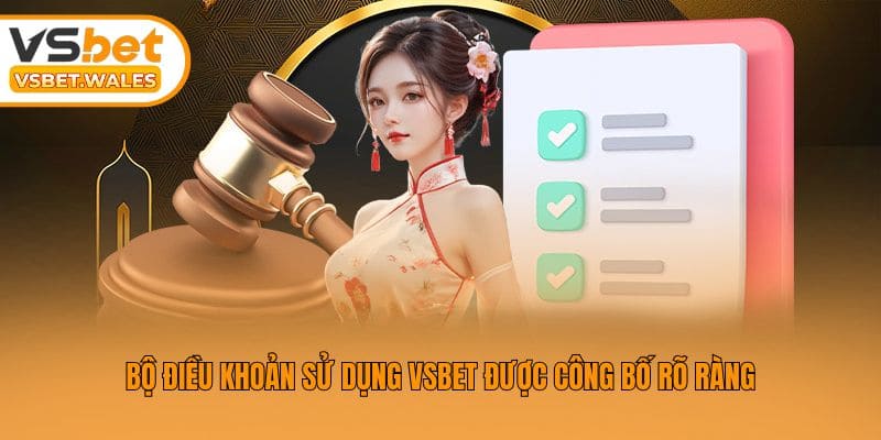 Bộ điều khoản sử dụng Vsbet được công bố rõ ràng